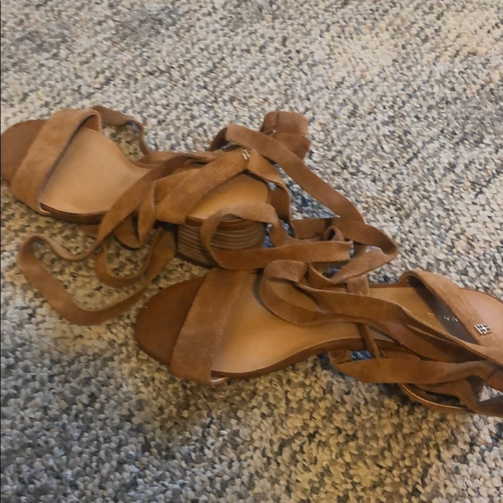 Tommy Hilfiger Wrap Block Heels